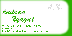andrea nyagul business card